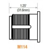 GMS M114 Replacement Mortise Cylinder for Schlage C Locks