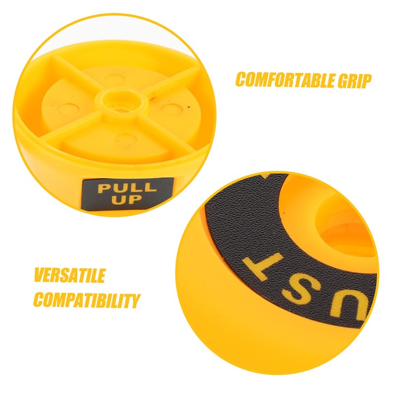 Kisangel 2pcs Fitness Equipment Plastic Handle Grips For Gym Accessories