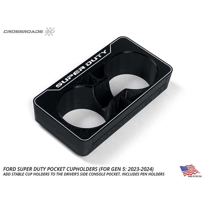 Cup Holder for Ford Super Duty Pickups (F250, F350, 2023-2025)