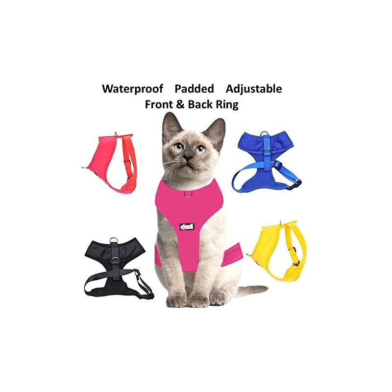 Dexil Colour Coded Cat Harness Warning Alert Vest Padded and