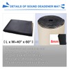 uxcell 16.36sqft Car Sound Deadening Mat Noise Insulation Dampening 315mil