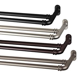 Rod Desyne BOT63-845D 5/8" Blackout Double Curtain Rod, 84-120 inch, Satin Nickel