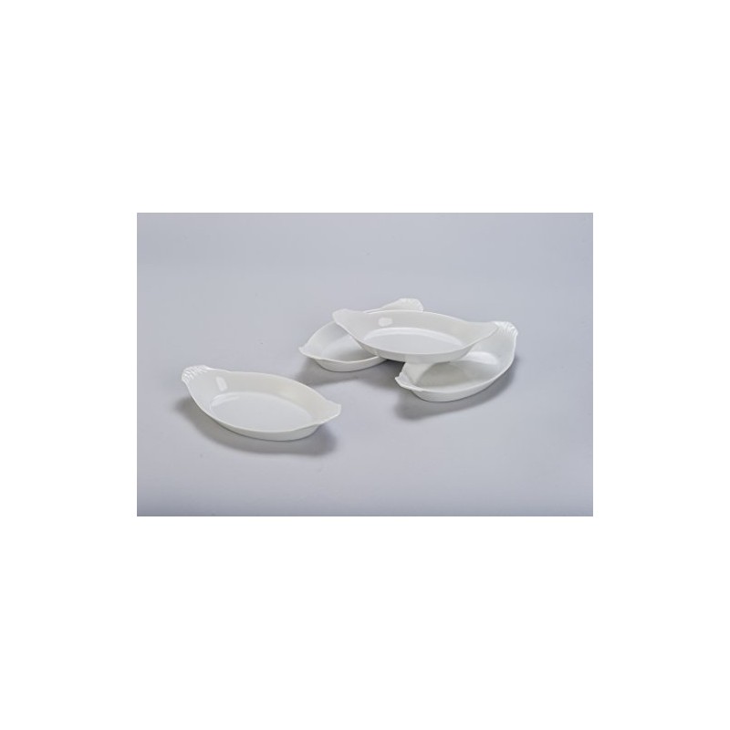 BIA Cordon Bleu 24-Ounce Oval Au Gratin Baking Dish, Set