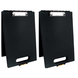 Dexas Clipcase Storage Clipboard with Handle, Set of Two, Black