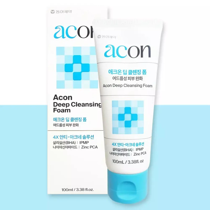 Aekon 애크온 딥 클렌징 폼 100ml / 저자극 여드름 피부