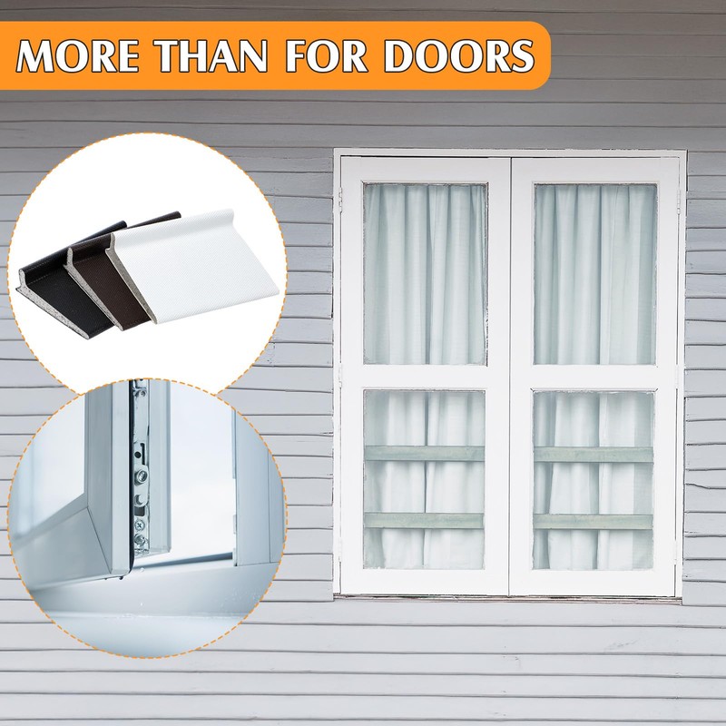 Jetec 6 Peices Self-Adhesive Door Corner Seals, Gap Filler Seal