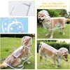 Qcwwy Dog Raincoat, Transparent Pet Raincoat, Comprehensive Protection, Pet Rain