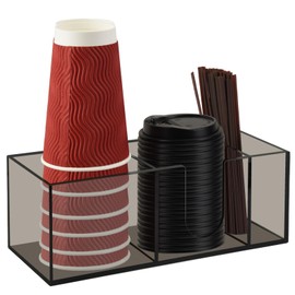 Beitiny Coffee Cup Holder for Countertop, Acrylic Coffee Bar Accessories and Organizer, Coffee Station Organizer Farmhouse Table Decor