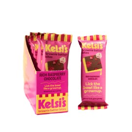 Kelsi's Rich Raspberry Chocolate Brownie Batter Bites, Dairy Free, Gluten Free Dessert, Soy Free Chocolate, Paleo Candy, Alt for Candy, Alt for Brownie, Healthy Sweet for Adults, Clean Kids Snack, No Refined Sugar, 3g Added Sugar, No Refined Sugar, 4g Pr