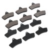 6PCS Brake Pads Low Noise Aging Resistant Consistent Braking Replacement
