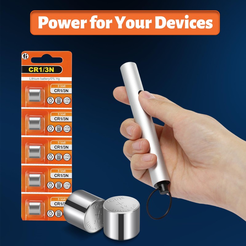 Fitinoch 5 Pack 1/3N CR1/3N DL1/3N 3V Lithium Battery High