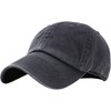 KBE-PG-Classic BLK Classic Cotton Dad Hat Adjustable Unconstructed Plain Cap