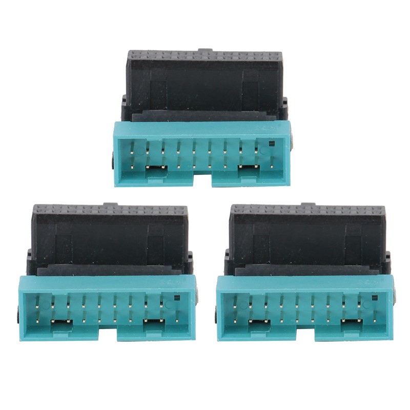 3Pcs Mainboard Power Adapter 19Pin to 90 Degree Connector DIY