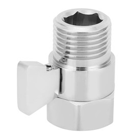 KIMISS Válvula de parada para ducha, control de flujo G1/2, ahorrador de agua, compatible con sistemas de ducha estándar, fácil instalación