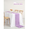 EVSGSONL 10 Pack Cheesecloth Table Runner Light Purple,10 ft Gauze