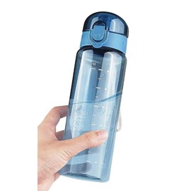 Sports Water Bottle, 780 ml, Leak-Proof, One-Hand Opening, Secure Locking, Leak-Proof Sports Bottle, for Gym, School, Cycling, Blue