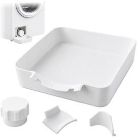 Universal Front-Load Washing Machine Drain Pan, Washing Machine Drain Tray，1 Front Load Washer Drain Pan for Filter Cleaning, Laundry Drain Accessory, Easy Installation