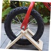 Gatuida DIY Wooden Bike Holder Durable Scooter Parking Rack Stand