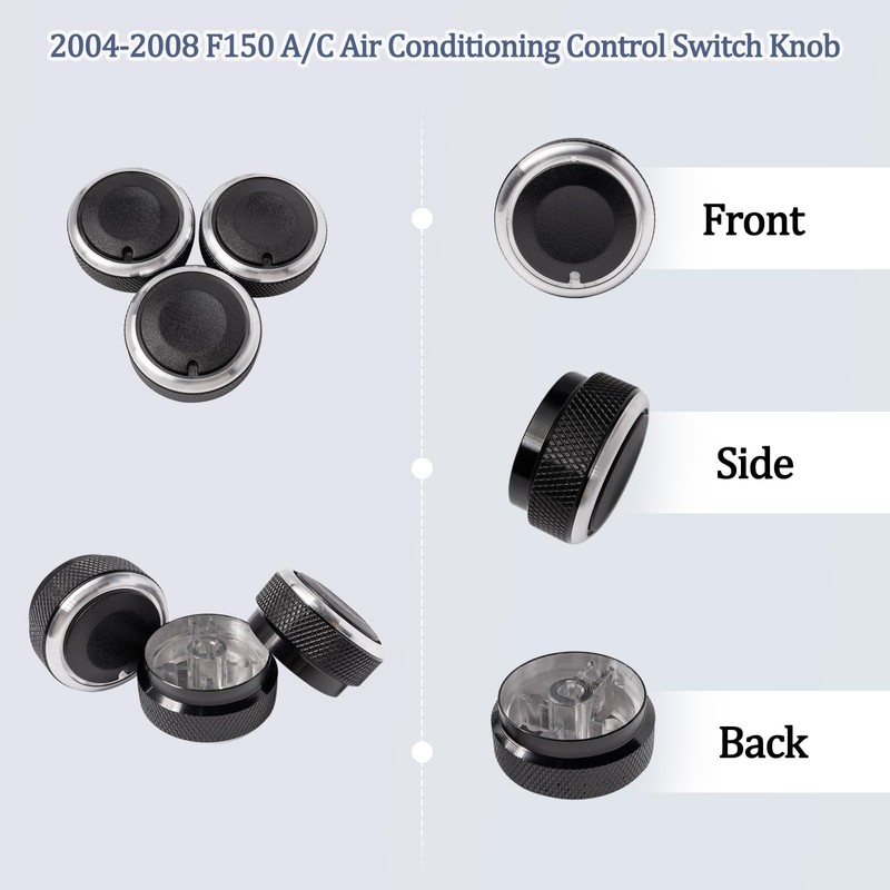 JDMCAR A/C Air Conditioning Control Switch Knob Compatible with 2004
