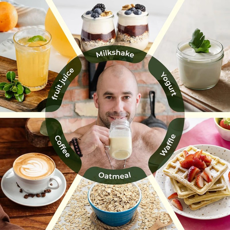 Luckycare 2.2 LBs High Protein Organic Pea Protein Powder, Non-GMO,