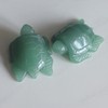 2'' Hand Carved Gemstone Crystal sea Turtle Figurine Animal Carving