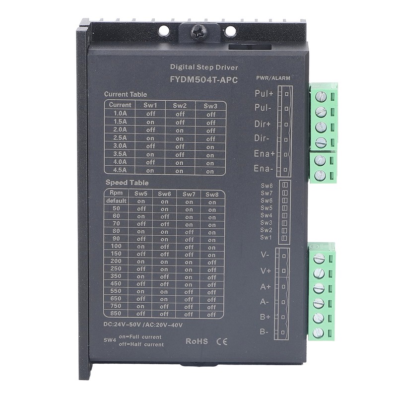 CNC Stepper Motor Driver Adjustable Digital Stepper Controller for 56mm