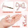 MorningRo 6 Pcs Pink Bow Knobs for Dresser,Pink Bow Drawer