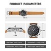 BENYAR Mens Watch Analog Quartz Movement Chronograph Stylish Casual Brown