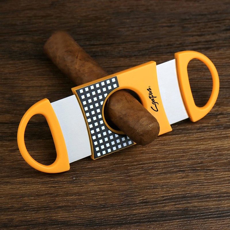 Cgaplus V-Cut Cigar Cutter Double Blade Cigar Guillotine Pack of