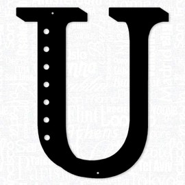 Resama 28 cm schwarze Metall-Buchstaben für Wanddekoration, visuelles 3D-großes Alphabet, dekoratives Bauernhaus-Hängeschild für Wohnzimmer, Schlafzimmer, Büro, Zuhause, Party