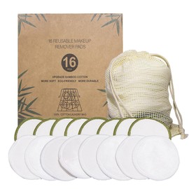 Beavorty 16pcs facial cleansing wipes reusable facial pads makeup cotton rounds cotton pads makeup removing wipes face makeup make up remover wipes face wipe pad washable round pad