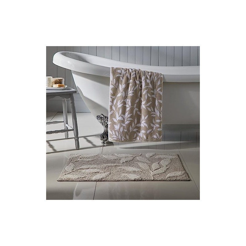 Dreams & Drapes - Natural Leaf Bath Mat (50 x
