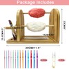 Crochet Yarn Holder,Wooden Yarn Holder for Crocheting,Yarn Holder with Knitting