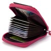BAKUN Premium Leather Slim Zipper Business/Credit Card Wallet Case Holder