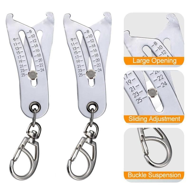 Portable Precision Thread Gauge Keychain, Bolt Size-Finder Keychain, Nut &