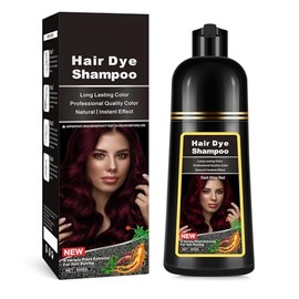 Champú Con Tinte Natural Para El Cabello，Champú Instant Hair Color Para Cabello，Black Hair Dye Shampoo 3 in 1, Cubre Canas, Sin Amoníaco, Color Duradero, Apto Para Hombres Y Mujeres (500 Ml)