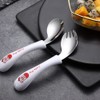 STOBOK 1 Set Toddler Practicing Tableware Baby Spoons Forks Utensils