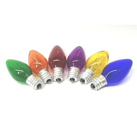Sweet Online Deal Six Assort Colors Night Light Bulb 6PC