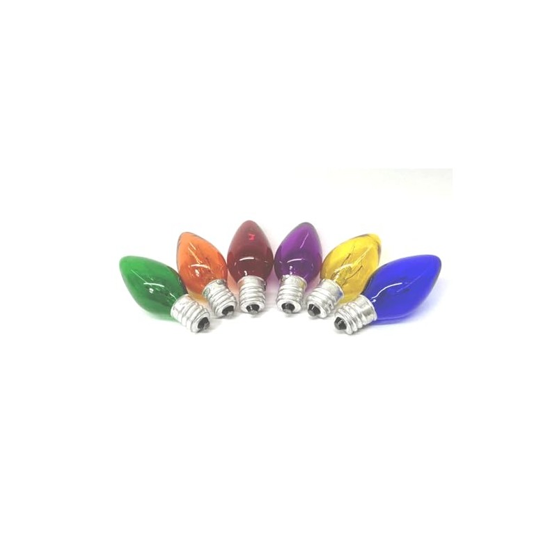 Sweet Online Deal Six Assort Colors Night Light Bulb 6PC