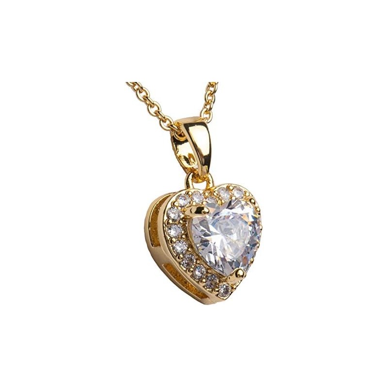 LuckyLy Collares para Mujer Corazón Zirconia Cúbica Regalos para Mamá
