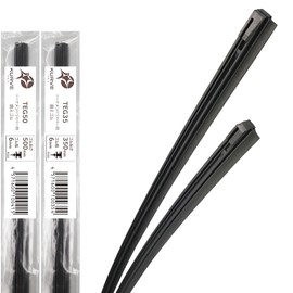 Tournament Wiper Replacement Rubber Front Set, 19.7 inches (500 mm), 13.8 inches (350 mm), 2 Pieces, Daihatsu Suzuki Subaru, Toyota, Mazda, Nissan, Mitsubishi, Graphite + Molybdenum, Double Coating,