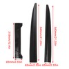 3PCS Car Universal Spoiler Thermal Stability Strong Grip Lightweight Rear
