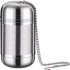 DACUAN Tea Infuser for Loose Tea, 1 Pack Stainless Steel Tea Ball Infuser with Chain, Tea Ball Strainers, Spices Infuser, Extra Fine Mesh Tea Infusers for Brewing Loose Tea, Spices (S)