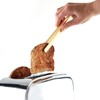 Norpro 1982 8" Bamboo 8" Toaster Tongs with Magnet, One