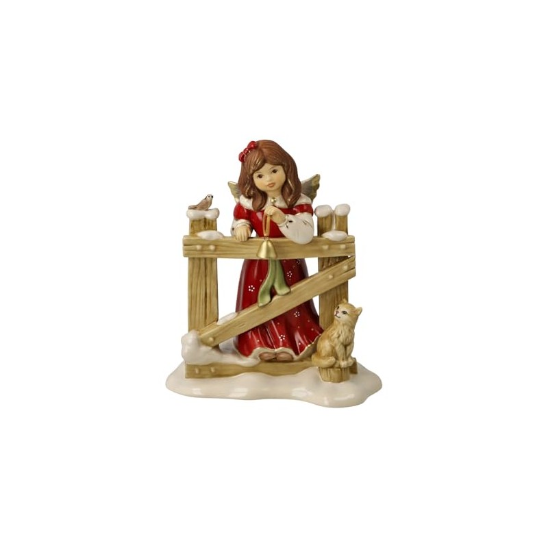 Goebel Angel Figurine Garden Visit Winter Forest Christmas