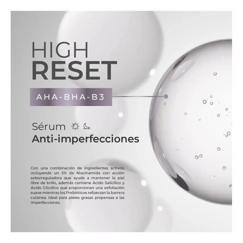 Sérum Anti-imperfecciones High Reset Seborregulador Aha Bha
