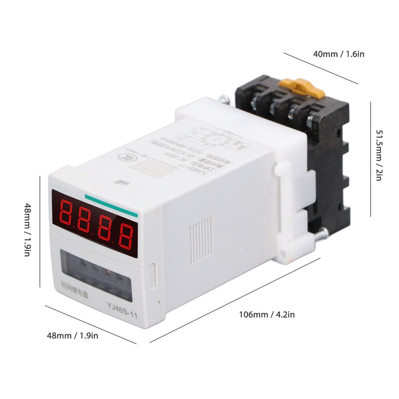 Time Relay Digital High Accuracy Programmable Time Delay Relay with