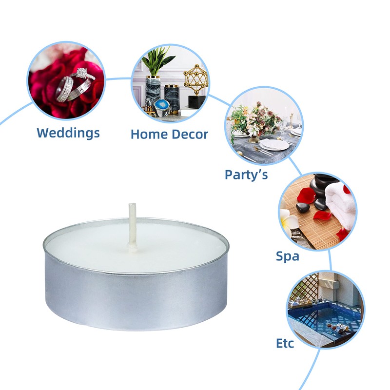 Mega Oversized White Tealights (12pc/Box)