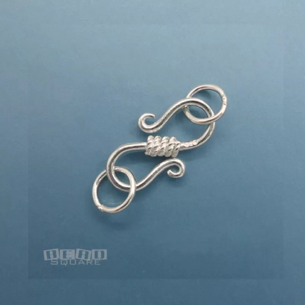 Solid Sterling Silver 10mm x 18mm S Hook Clasp w/