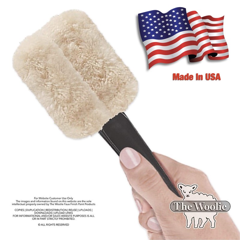 The Woolie 2-Color Paint Roller Faux Painting Technique (Beginner-Starter-KIT)
